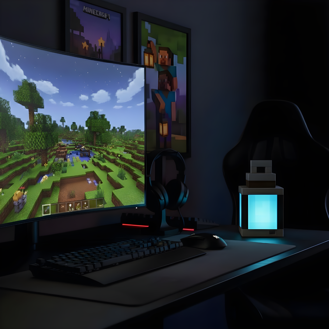 Lámpara Nocturna Estilo Pixel RGB™